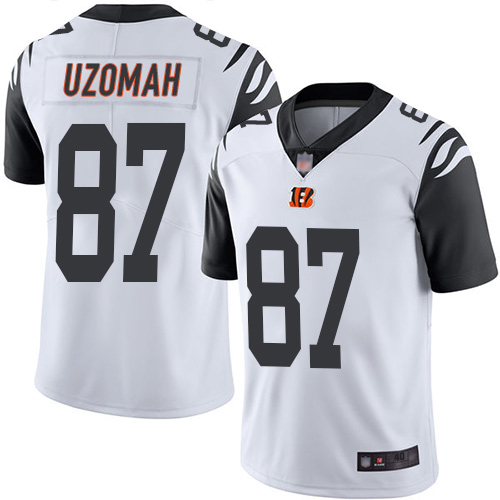 Cincinnati Bengals Limited White Men C J  Uzomah Jersey NFL Footballl #87 Rush Vapor Untouchable